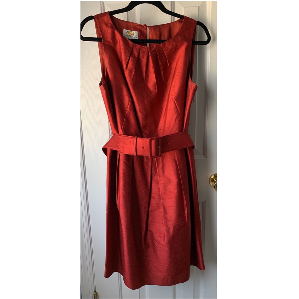 Red Pure Silk Talbots Dress, Never Worn